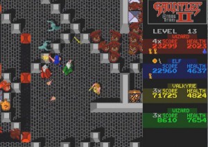 In Gauntlet, monsters simply move towards the player and get stuck behind walls.